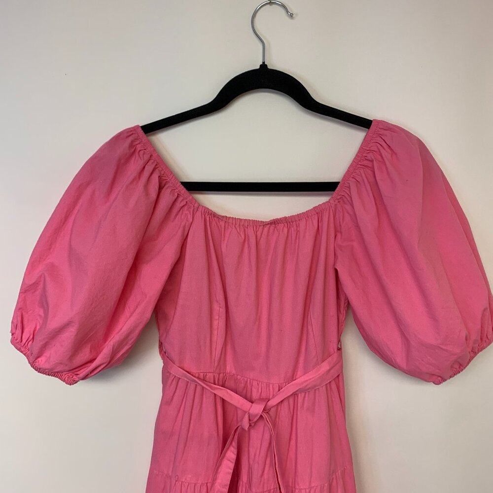 Coquette Romantic Cottagecore Boho Feminine Romantic Puff Sleeves Mini SZ S - Picture 2 of 10